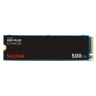 SANDISK SSD PLUS PCIe Gen 3 NVMe SSD, 2400MB/s R SDSSDA3N-500G-G26 — 1