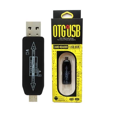 Earldom ET-OT05 Micro OTG + USB Hub Card Reader — 1