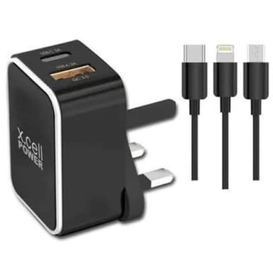 X Cell Fast Home Charger 3in1 Cables — 1