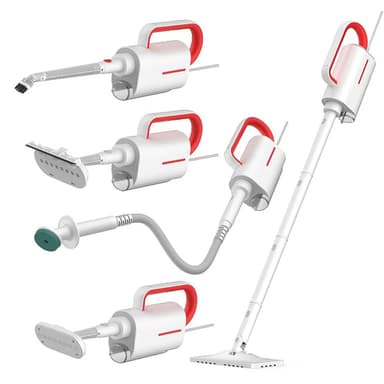 Deerma DM-ZQ610 Multifunctional Handheld Steam Cleaner with Detachable Water Tank High 5 Brush Heads & 2 Extension tubes for Perfect Cleaning (230ml) — 1