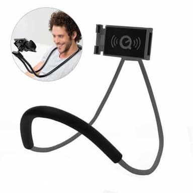 GREEN LION 360 Neck Mounted Lazy Mobile Holder 4–13 Inches – Flexible Hands-Free Phone & Tablet Holder — 1