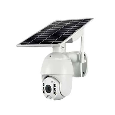 Solar PTZ WiFi 3MP Outdoor Security Camera Wireless Home Security Device with Rechargeable Battery — 1