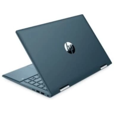 HP Pavilion X360 14-dy0015ne 2 in 1 Laptop, 14inch FHD, Intel Core i3-11Gen, 4GB RAM, 256GB SSD, Intel Graphics, Win11 Home, Spruce Blue, Eng-Arabic Keyboard (40M14EA) — 1