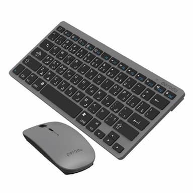 Porodo Slim Bluetooth Keyboard & Mouse-English and Arabic Layout — 1