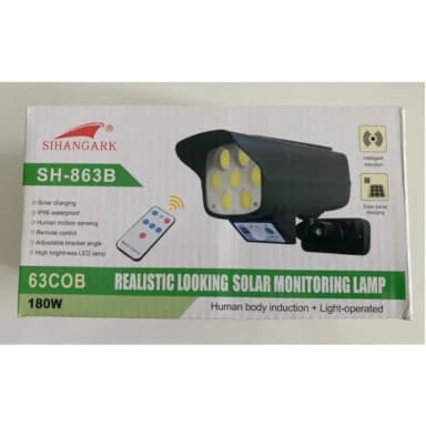 SIHANGARK Realistic Looking Solar Monitoring Lamp — 1