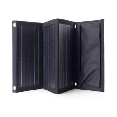 Choetech solar tourist charger 22W foldable solar charger 2x USB black (SC005) — 1