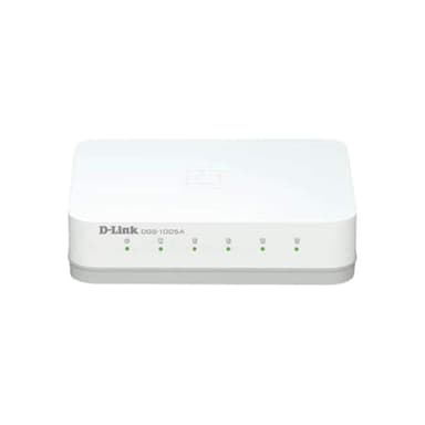 D Link 5 Port Gigabit Easy Desktop Switch DGS 1005A — 1