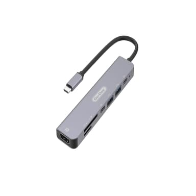 GO DES GD-6831 7 IN 1 USB C Hub Adapter — 1