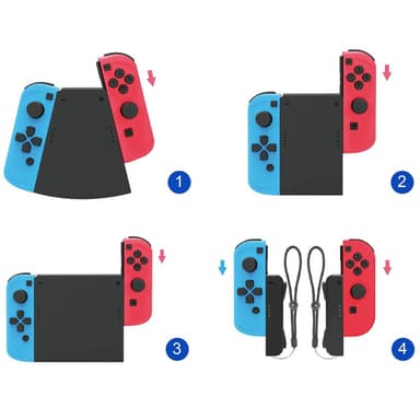 Dobe 4 IN 1 Connector Pack for Nintendo Switch Joy Con Controllers — 1
