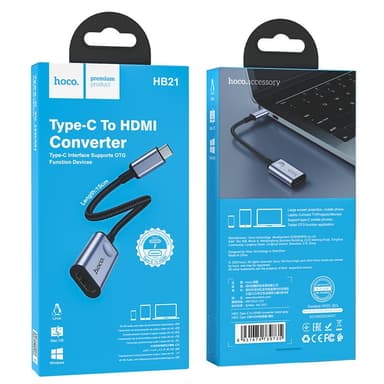 Hoco HB21 Type C To HDMI Converter Adapter — 1
