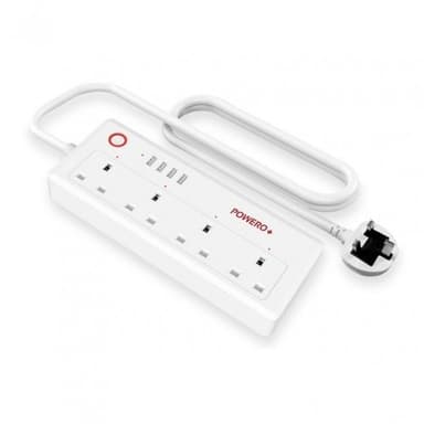 Power+ Smart Power Strip With 20W PD White — 1