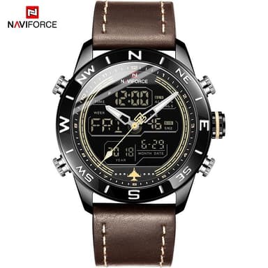 GW Naviforce 9144 Leather Watch — 1