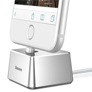 BASEUS Quadrate Desktop iPhone Dock  Premium Lightning Charging Stand — 1