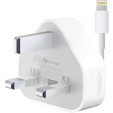 Nyork NYH-18 Wall Charger With Lightning Cable White — 1