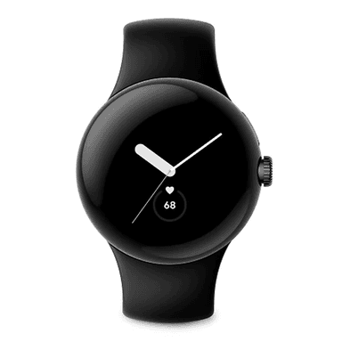 Google Pixel Watch 41mm Matte Black Stainless Steel Case with Obsidian Active Band Wi-Fi GA03119-DE — 1