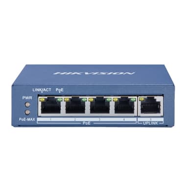Hikvision 4 Port Gigabit Unmanaged POE Switch DS-3E0505P-E/M — 1