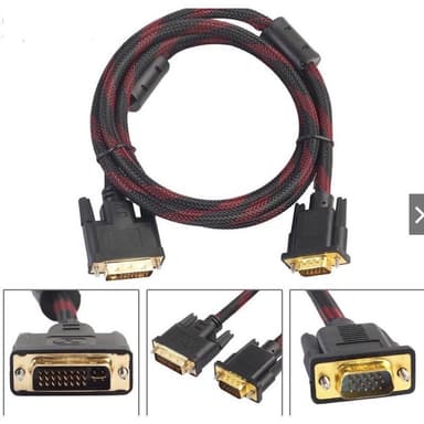 DVI 24+1 Male to RGB Adapter Cable – High-Quality Display Converter — 1