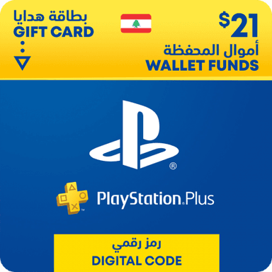 PlayStation Lebanon Wallet Topup USD 21 Gift Card — 1