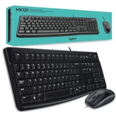 Logitech MK120 Wired USB Combo Keyboard and Mouse — 1