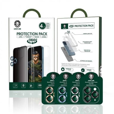 Green Protection Pack 4 IN 1 iPhone 13 Pro Max Black — 1