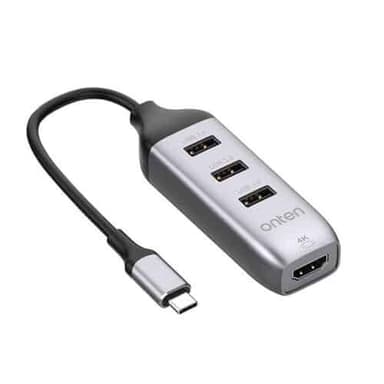 Onten USB C to HDMI Adpater With 3 USB 3.0 Hub — 1