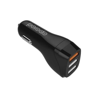 Porodo USB A Triple Port 30W Car Charger — 1