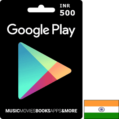 GooglePlay INR 500 Gift card — 1