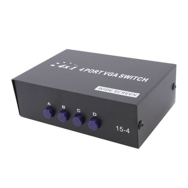 4 Port VGA SVGA Monitor Sharing Switch Box 4 In 1 Out — 1