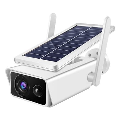 1080P Outdoor Solar Security Camera 2MP Chargeable Battery Wireless WiFi Home Surveillance Camera with PIR Motion Detection Night Vision 2-Way Audio IP66 Waterproof — 1