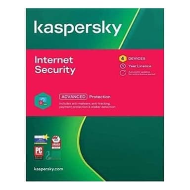 Kaspersky Internet Security 4 User (1 Year)  Digital Download  KL1939IBDFS-20 — 1