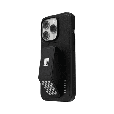 Levelo Morphix Grip Stand PU Leather Case iPhone 14 Pro — 1