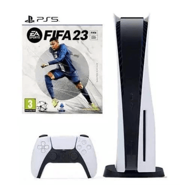 Sony PlayStation 5 - Disc Edition 825GB + Fifa 23 + FUT VCH EU White — 1