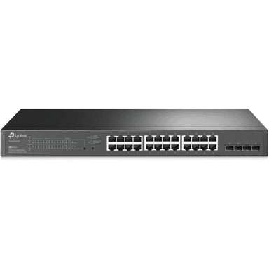 Tp Link TLSG24 28P Switch, 28 Port, Gigabit Ethernet, 24 PoE+, 4 SFP — 1