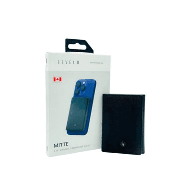 LEVELO Mittle 8 in 1 Magsafe Cardholder Wallet - Black — 1