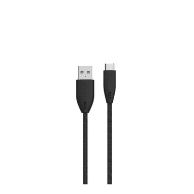 Powerology Braided USB-A to Type-C Cable 1.2M  Black — 1