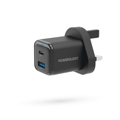 Powerology Super Compact Quick Charger 35W With USB C Cable PWCUQC021 — 1