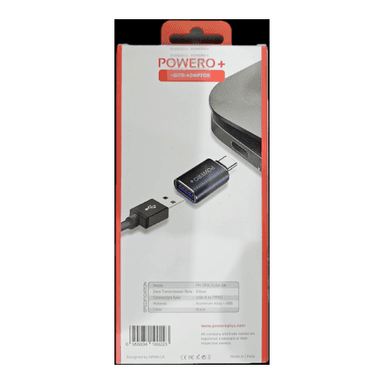 POWERO+ OTG USB A TO C Black — 1