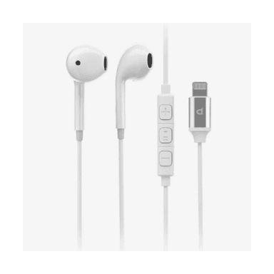 Powerology Stereo MFi Lightning Earphones 1.2M White — 1