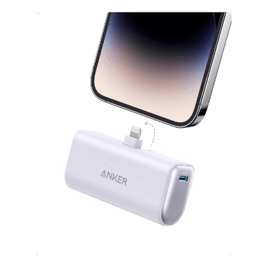 Anker 621 5000MAH Power Bank Built in Lightning Connector WH — 1