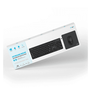 PAWA 3 IN 1 Wireless  Mouse & Keyboard with Mouse Pad — 1