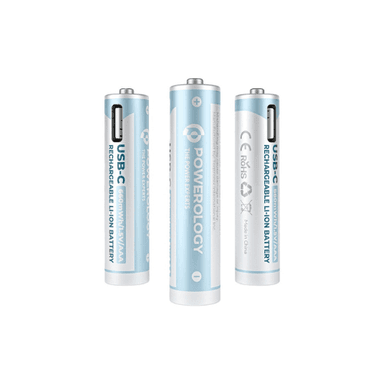 Powerology AAA USB C Rechargeable Lithium Battery — 1
