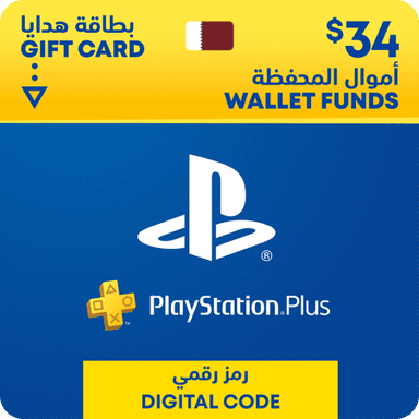 PlayStation Qatar Wallet Topup USD 34 Gift Card — 1