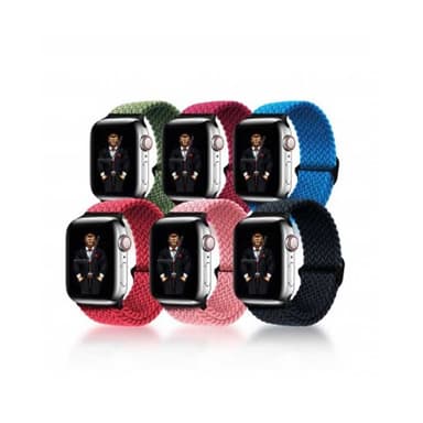 Green Braided Sololoop Adujustable Watch Strap — 1