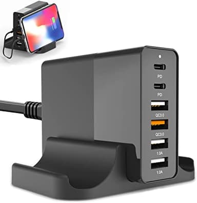 Devia Multi Port Desktop 75W Charger Powerful Fast Charging — 1