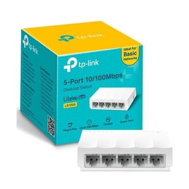 Tp Link 5 Port 10/100 Mbps Desktop Switch LiteWave LS1005 — 1
