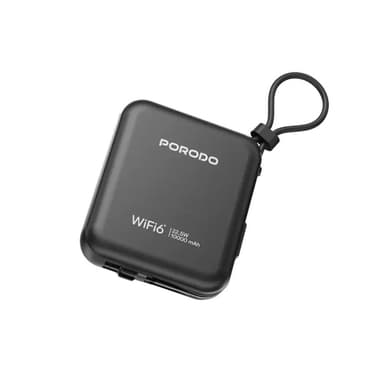 Porodo 4G LTE & WIFI 6 Pocket Router White — 1