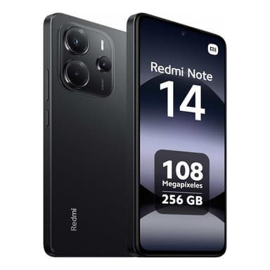 Xiaomi Redmi Note 14 5G Smartphone, 8 GB RAM, 256 GB Storage, AI crafted ,Mid Night Black — 1