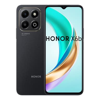 Honor X6b 4G Smartphone 6 GB RAM, 128 GB Storage, Midnight Black — 1