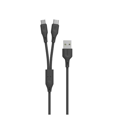 Porodo 2 in USB to USB C & Micro Cable — 1