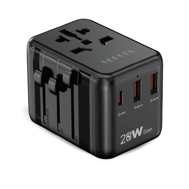 Seeken STA-F1 20W GAN Travel Adapter-Blk — 1